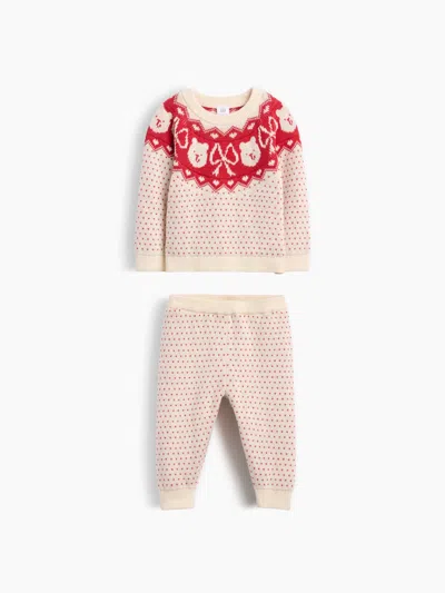 Gap Baby Fair Isle Brannan Bear Sweater Outfit Set In Multi