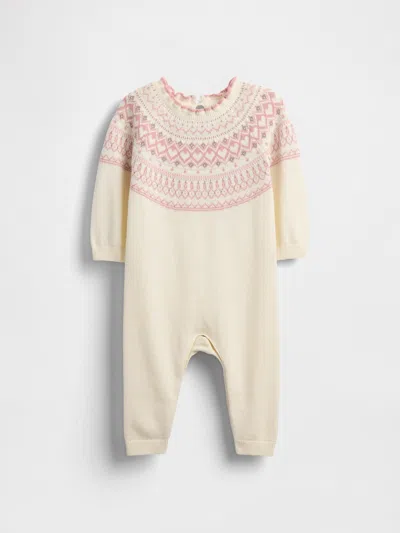 Gap Kids' Baby Fair Isle Sweater One-piece In White