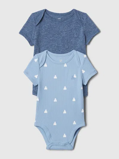 Gap Baby First Favorites Bodysuit (2-pack) In Dark Indigo