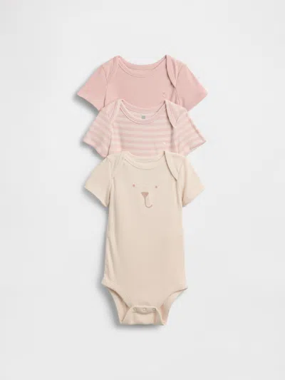 Gap Baby First Favorites Bodysuit (3-pack) In Pink