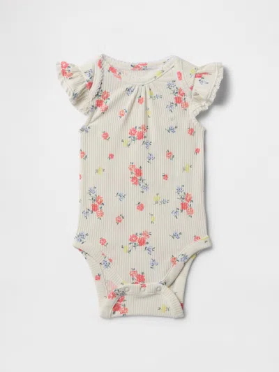 Gap Baby First Favorites Bodysuit In New Off White Floral