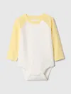 Gap Baby First Favorites Bodysuit In Pale Banana Yellow
