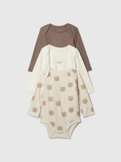 Gap Kids' Baby First Favorites Bodysuits (3-pack) In Bear Print