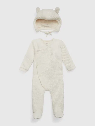 Gap Kids' Baby First Favorites Crossover Outfit Set In Ivory Frost