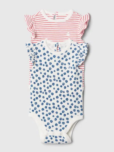 Gap Baby First Favorites Flutter Bodysuit (2-pack) In Multi