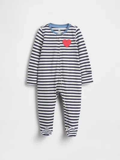 Gap Kids' Baby First Favorites Footed One-piece In Blue