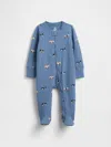 Gap Baby First Favorites Footed One-piece In Blue