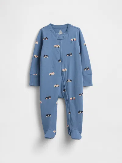 Gap Kids' Baby First Favorites Footed One-piece In Blue