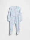 Gap Baby First Favorites Footed One-piece In Gray