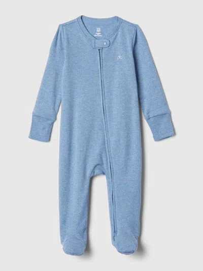 Gap Kids' Baby First Favorites Footed One-piece In Blue