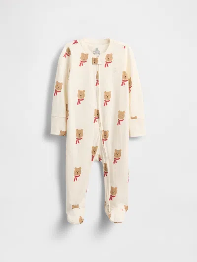 Gap Kids' Baby First Favorites Footed One-piece In Neutral