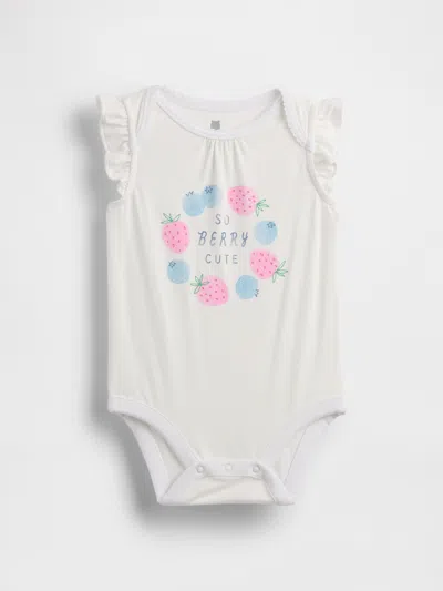 Gap Baby First Favorites Graphic Bodysuit In White