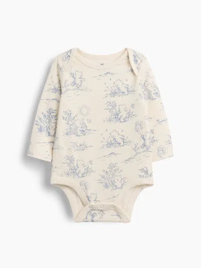 Gap Baby First Favorites Organic Cotton Bear Toile Bodysuit
