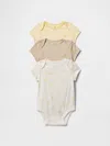 Gap Baby First Favorites Organic Cotton Bodysuit (3-pack) In Duck Print Yellow