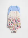 Gap Baby First Favorites Organic Cotton Bodysuit (3-pack) In Multi
