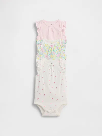 Gap Baby First Favorites Organic Cotton Bodysuit (3-pack) In Multi