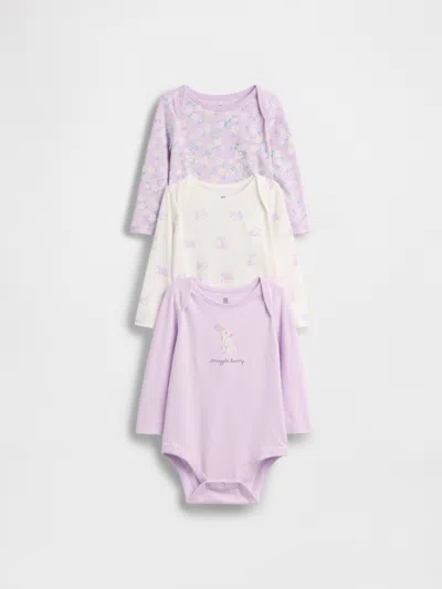 Gap Baby First Favorites Organic Cotton Bodysuit (3-pack) In Multi