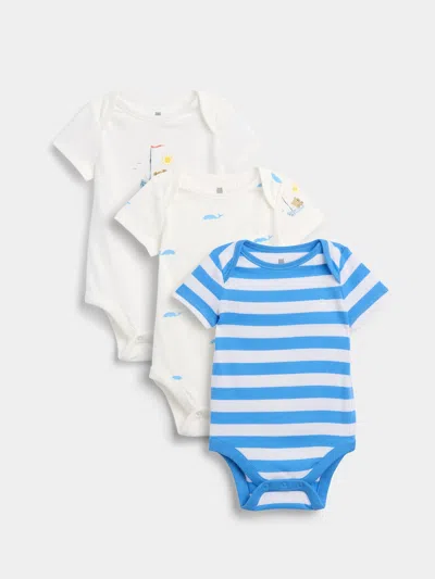 Gap Baby First Favorites Organic Cotton Bodysuit (3-pack) In Multi
