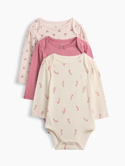 Gap Baby First Favorites Organic Cotton Bodysuit (3-pack) In Multi
