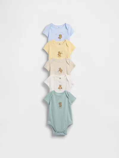 Gap Kids' Baby First Favorites Organic Cotton Bodysuit (5-pack) In Multi