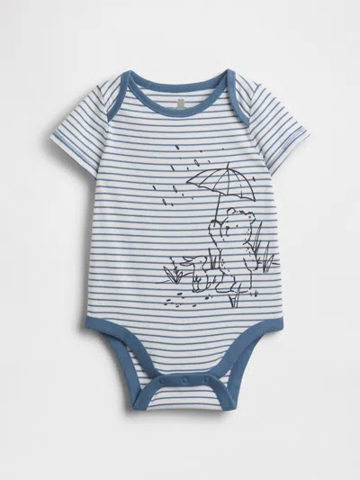 Gap Kids' Baby First Favorites Organic Cotton Bodysuit In Blue