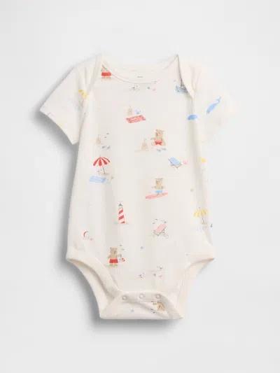 Gap Baby First Favorites Organic Cotton Bodysuit In Brown