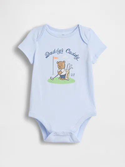 Gap Kids' Baby First Favorites Organic Cotton Bodysuit In Green