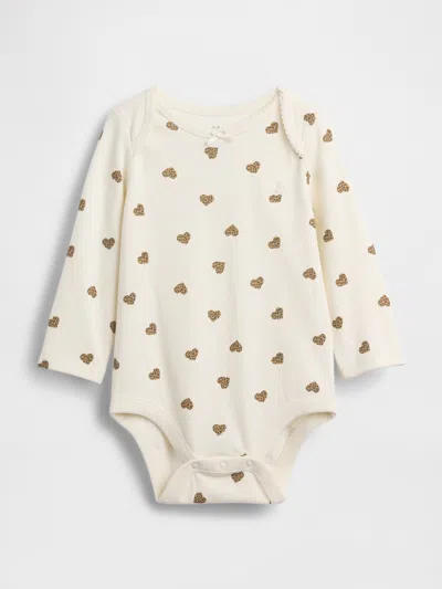 Gap Baby First Favorites Organic Cotton Bodysuit In White