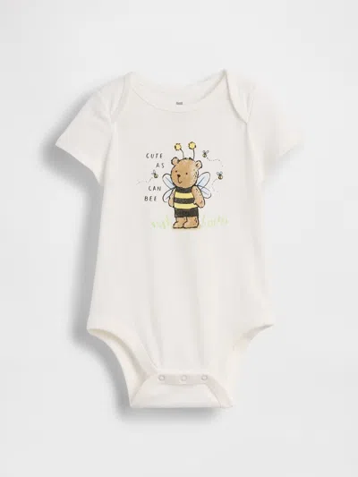 Gap Baby First Favorites Organic Cotton Bodysuit In Yellow