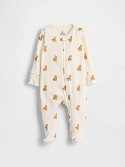 Gap Kids' Baby First Favorites Organic Cotton Footed One-piece In Neutral