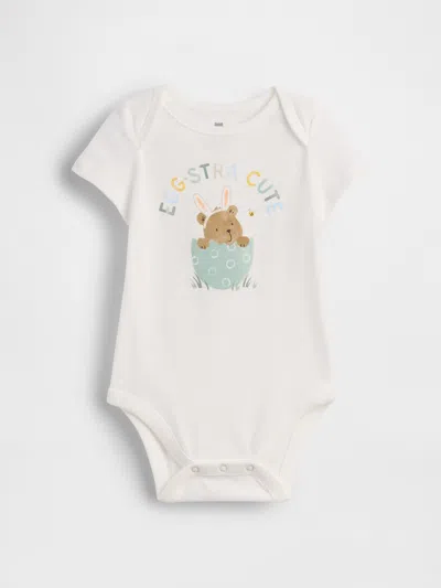 Gap Kids' Baby First Favorites Organic Cotton Graphic Bodysuit In Animal Print