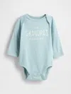 Gap Baby First Favorites Organic Cotton Graphic Bodysuit In Blue