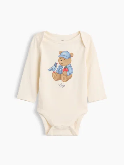 Gap Baby First Favorites Organic Cotton Graphic Bodysuit In Brannan Nyc