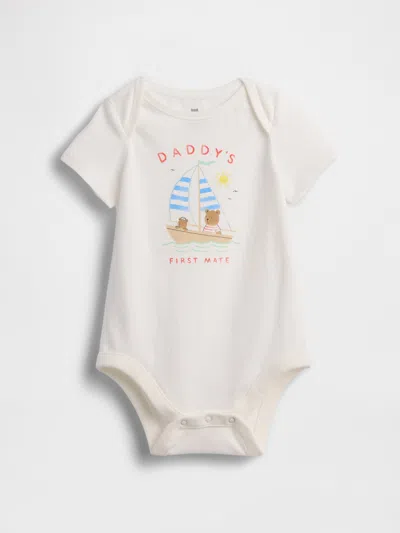 Gap Baby First Favorites Organic Cotton Graphic Bodysuit In Dad