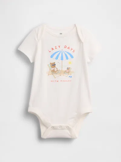 Gap Baby First Favorites Organic Cotton Graphic Bodysuit In Mom