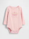 Gap Baby First Favorites Organic Cotton Graphic Bodysuit In Pink