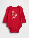 Gap Baby First Favorites Organic Cotton Graphic Bodysuit In Red
