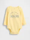 Gap Baby First Favorites Organic Cotton Graphic Bodysuit In Yellow