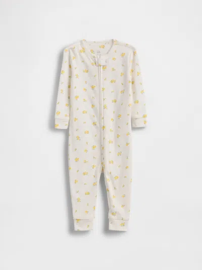 Gap Kids' Baby First Favorites Organic Cotton One-piece In Yellow