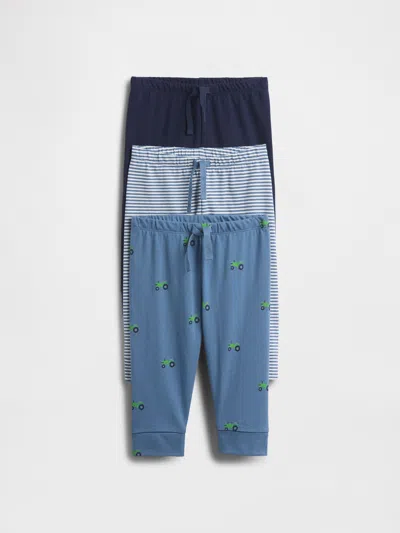 Gap Baby First Favorites Organic Cotton Pants (3-pack) In Blue