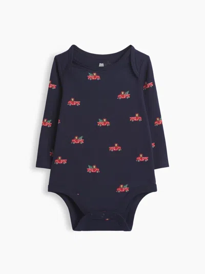 Gap Baby First Favorites Organic Cotton Print Bodysuit In Blue