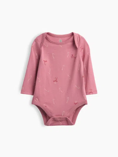 Gap Baby First Favorites Organic Cotton Print Bodysuit In Pink