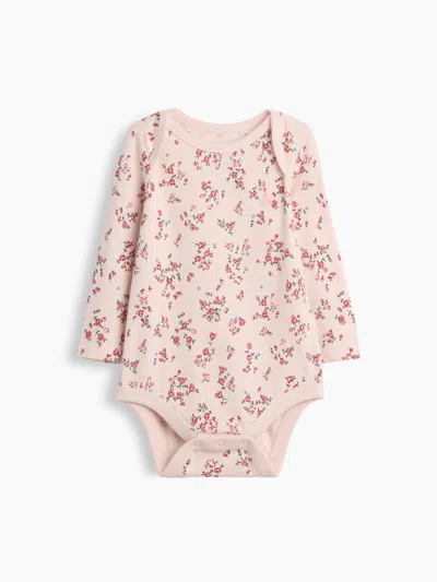 Gap Baby First Favorites Organic Cotton Print Bodysuit In Pink