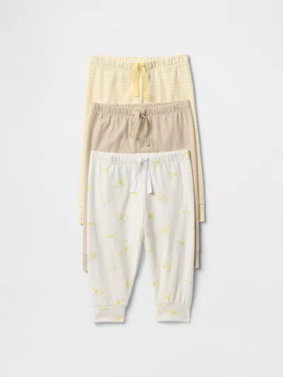 Gap Baby First Favorites Organic Cotton Pull-on Pants (3-pack) In Duck Print