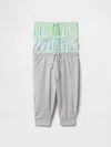 Gap Baby First Favorites Organic Cotton Pull-on Pants (3-pack) In Tree Frog