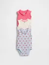 Gap Baby First Favorites Organic Cotton Ruffle Bodysuit (3-pack)