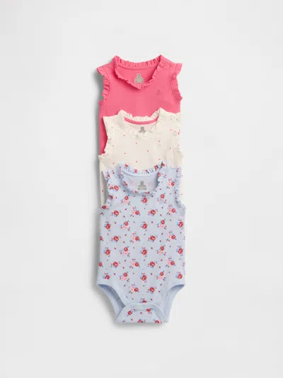 Gap Baby First Favorites Organic Cotton Ruffle Bodysuit (3-pack)