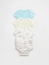 Gap Baby First Favorites Organic Cotton Ruffle Bodysuit (3-pack)
