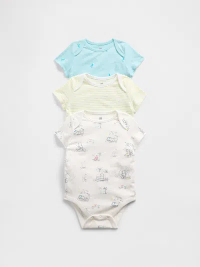 Gap Kids' Baby First Favorites Organic Cotton Ruffle Bodysuit (3-pack)