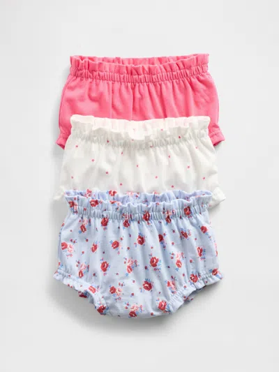 Gap Baby First Favorites Organic Cotton Ruffle Shorts (3-pack) In Multi